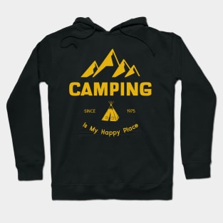 Camping Is My Happy Place T-shirt Hoodie